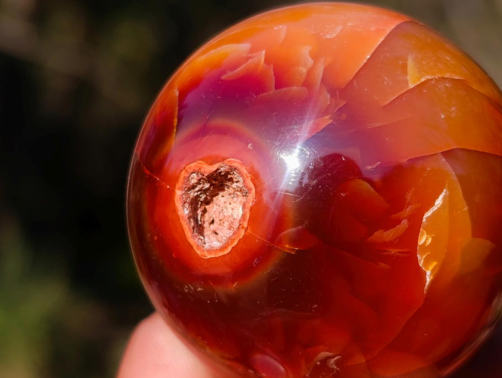 Polished Small Carnelian Agate Gemstone Spheres x 12 From Madagascar - Toprock Gemstones and Minerals 