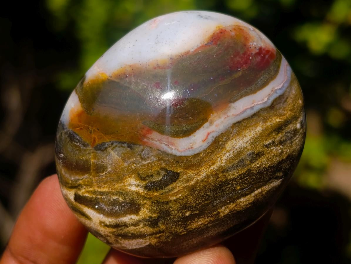 Polished Rare Ocean Jasper Galets x 24 From Northwest Coast, Madagascar - Toprock Gemstones and Minerals 