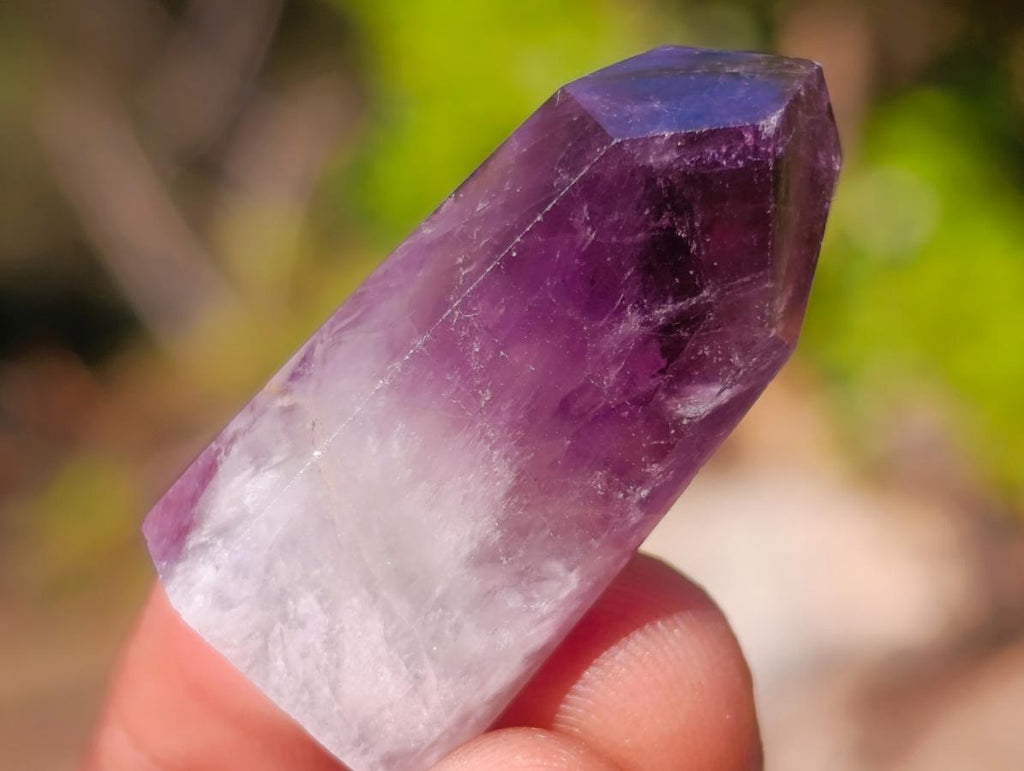 Polished Mini Dark Window Amethyst Crystals x 70 From Akansobe, Madagascar - Toprock Gemstones and Minerals 
