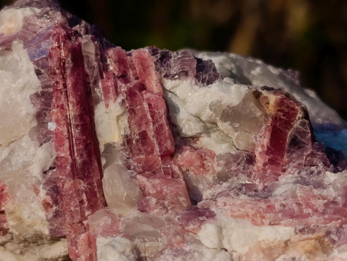 Natural Pink Rubellite Tourmaline Specimens x 4 From Karibib, Namibia - Toprock Gemstones and Minerals 