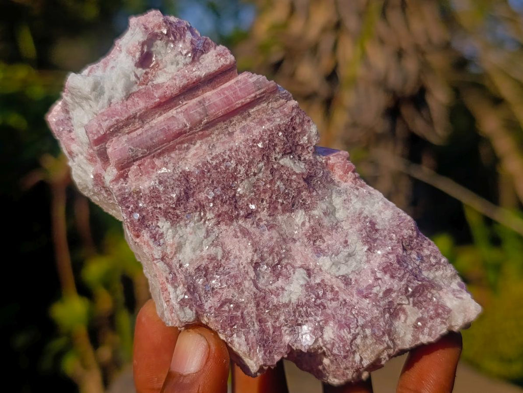 Natural Pink Rubellite Tourmaline Specimens x 4 From Karibib, Namibia - Toprock Gemstones and Minerals 