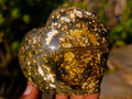 Polished Ocean Jasper Hearts x 6 From Northwest Coast, Madagascar - Toprock Gemstones and Minerals 