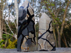 Polished Septerye Sauvage Display Crystals x 2 From Mahajanga, Madagascar - Toprock Gemstones and Minerals 