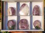 Polished Rare Anhydrite Standing Display Pieces x 6 Tulear, Madagascar - Toprock Gemstones and Minerals 