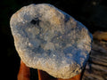 Natural Blue Celestite Geode Specimens x 2 From Sakoany, Madagascar - Toprock Gemstones and Minerals 