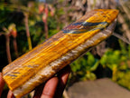 Polished Golden-Blue Tigers Eye Display Crystals x 4 From Prieska, South Africa - Toprock Gemstones and Minerals 