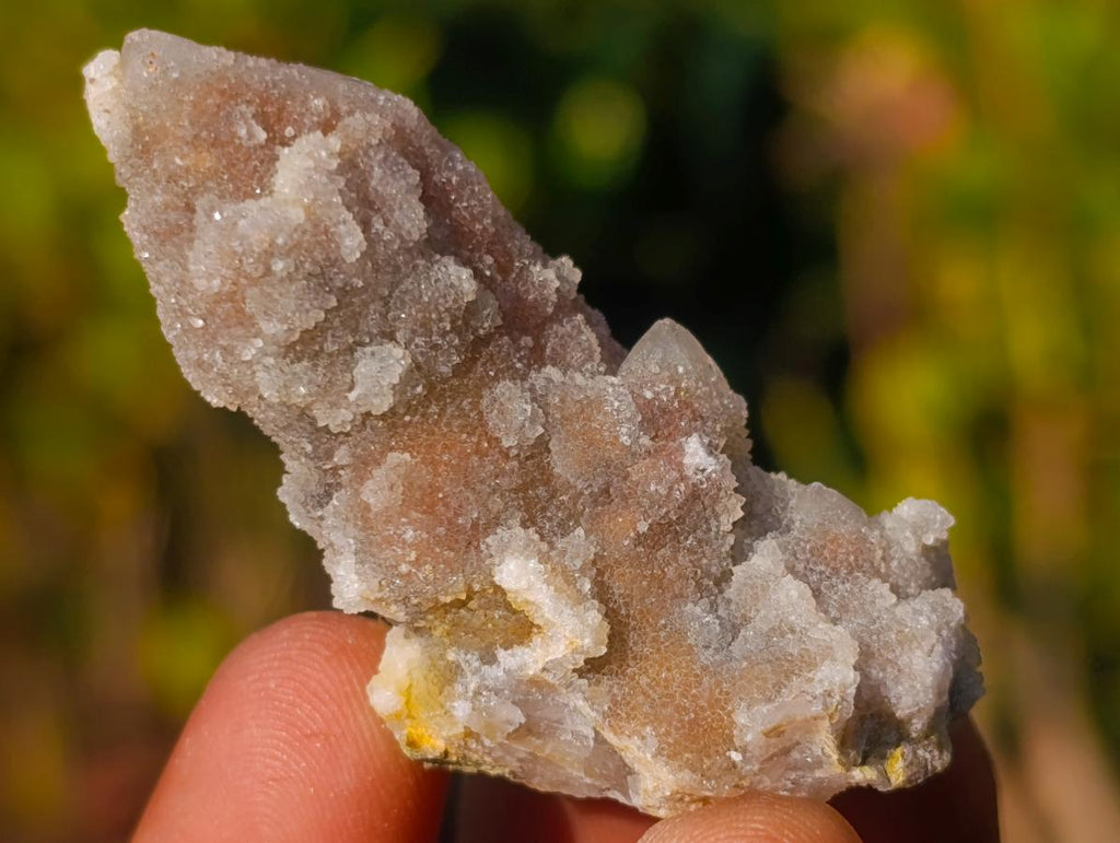Natural Hematoid Tinted Drusy Fairy Spirit Quartz Single Crystals x 70 From South Africa - Toprock Gemstones and Minerals 