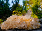 Natural Large Clear Golden Limonite Quartz Cluster x 1 From Madagascar - Toprock Gemstones and Minerals 