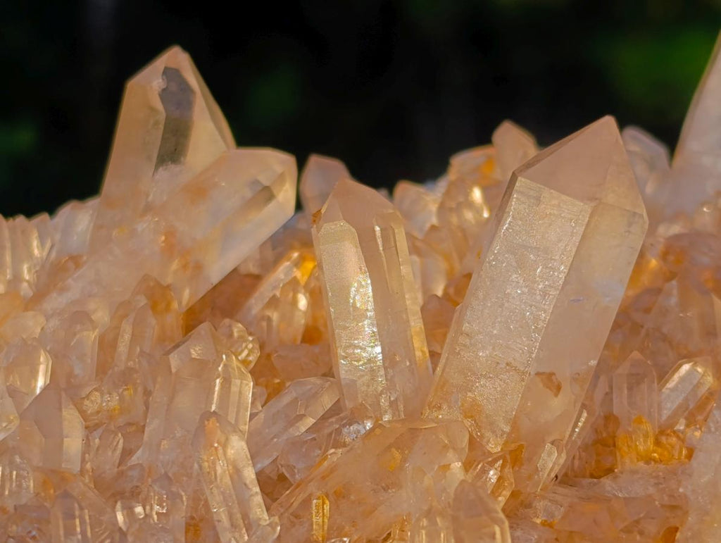 Natural Large Clear Golden Limonite Quartz Cluster x 1 From Madagascar - Toprock Gemstones and Minerals 