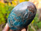 Polished Blue Apatite Standing Display Pieces x 6 From Betroka, Madagascar - Toprock Gemstones and Minerals 