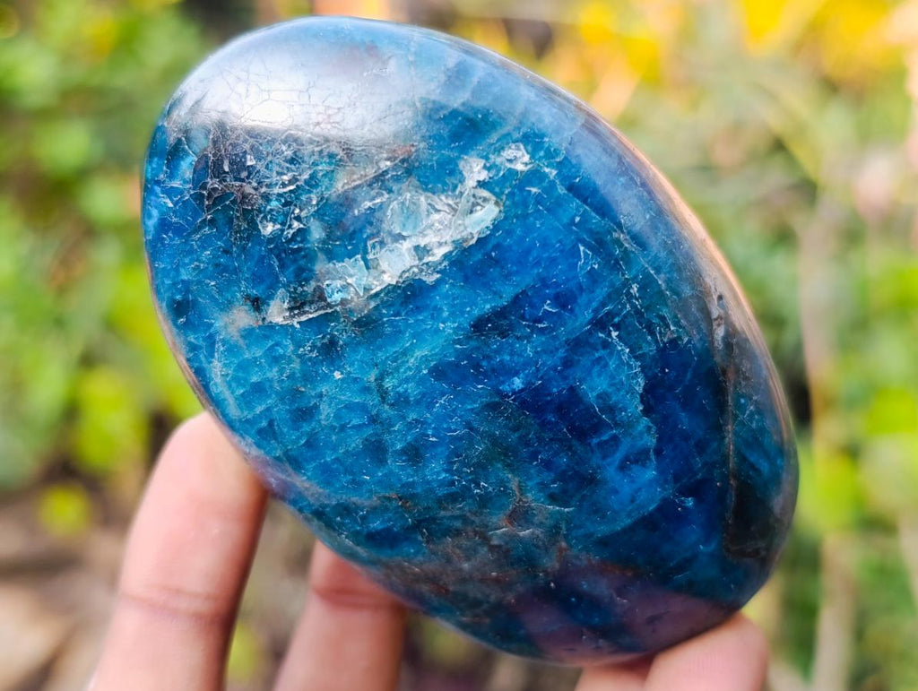 Polished Blue Apatite Standing Display Pieces x 6 From Betroka, Madagascar - Toprock Gemstones and Minerals 