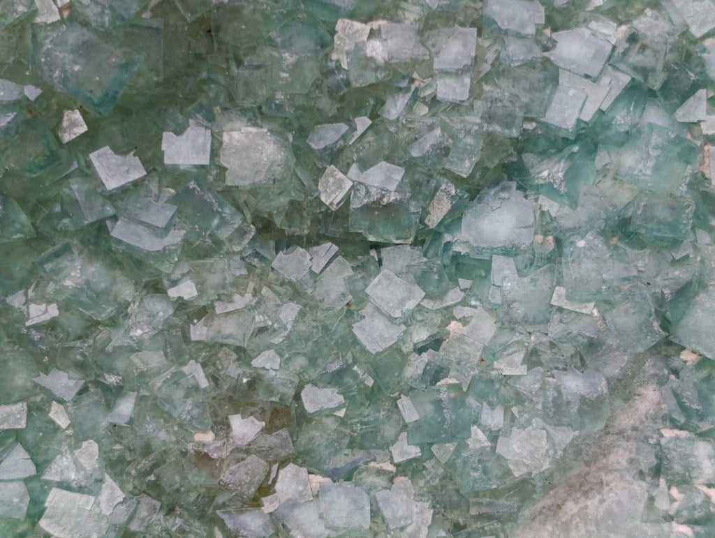 Natural Green Cubic Fluorite Specimens x 3 From Mandrosonoro, Madagascar - Toprock Gemstones and Minerals 