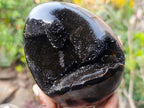 Polished Septerye Sauvage "Dragons Egg" Geodes x 2 From Mahajanga, Madagascar - Toprock Gemstones and Minerals 