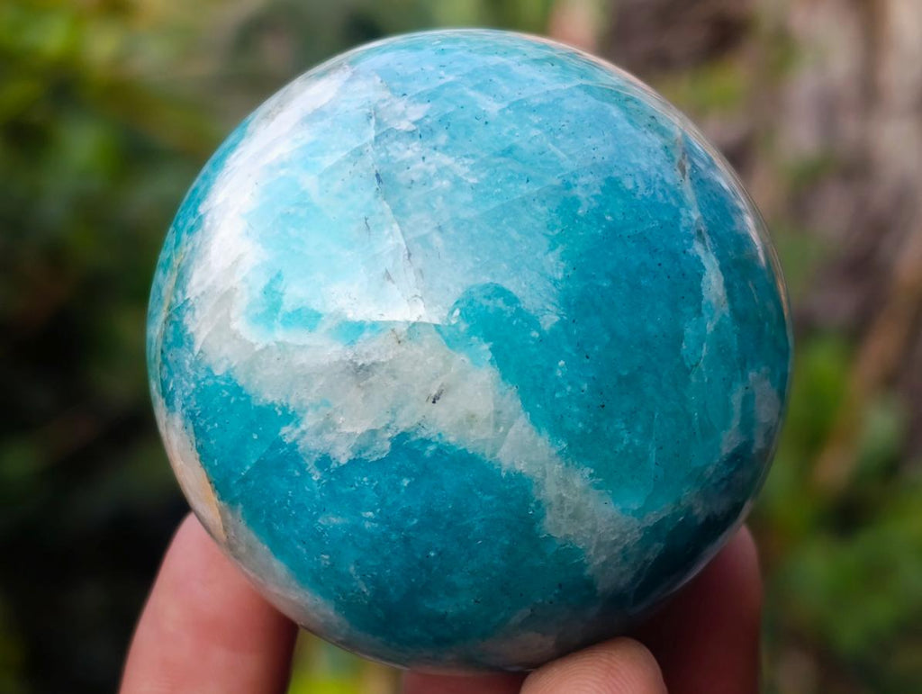 Polished Amazonite Spheres x 6 From Madagascar - Toprock Gemstones and Minerals 