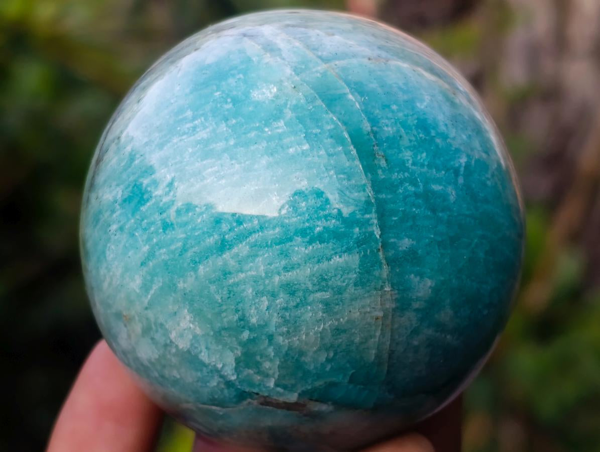 Polished Amazonite Spheres x 6 From Madagascar - Toprock Gemstones and Minerals 