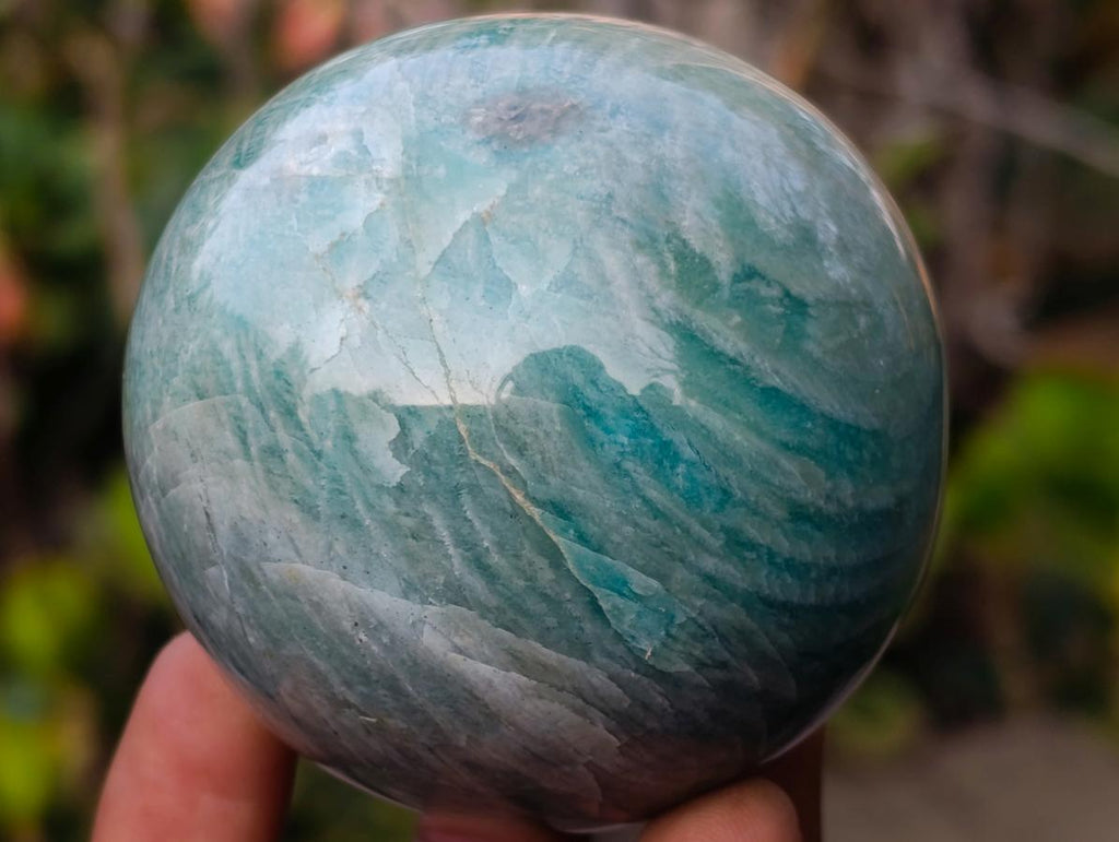 Polished Amazonite Spheres x 6 From Madagascar - Toprock Gemstones and Minerals 