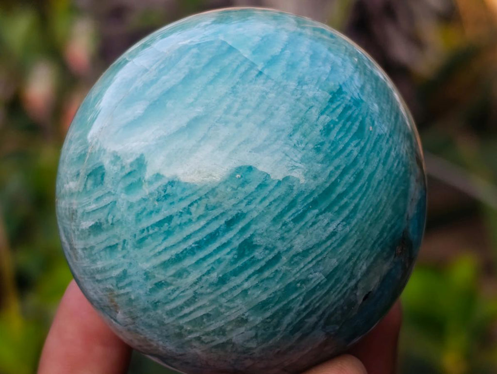Polished Amazonite Spheres x 6 From Madagascar - Toprock Gemstones and Minerals 