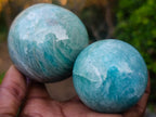 Polished Amazonite Spheres x 6 From Madagascar - Toprock Gemstones and Minerals 