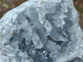 Natural Blue Celestite Geode Specimens x 2 From Sakoany, Madagascar - Toprock Gemstones and Minerals 
