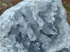 Natural Blue Celestite Geode Specimens x 2 From Sakoany, Madagascar - Toprock Gemstones and Minerals 