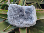 Natural Blue Celestite Geode Specimens x 2 From Sakoany, Madagascar - Toprock Gemstones and Minerals 