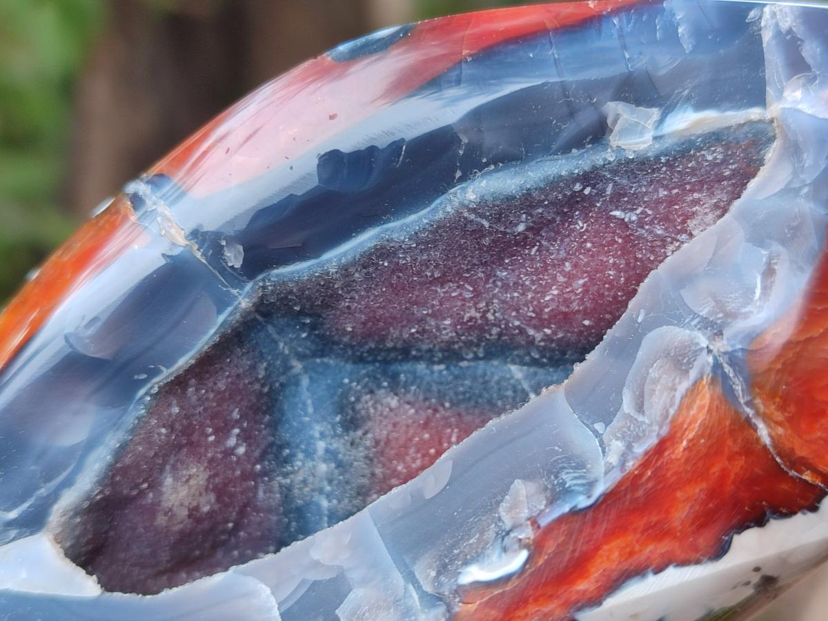 Polished Carnelian Agate Gemstone Flames x 6 From Madagascar - Toprock Gemstones and Minerals 