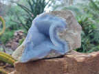 Natural Blue Lace Agate Specimens x 3 From Nsanje, Malawi - Toprock Gemstones and Minerals 