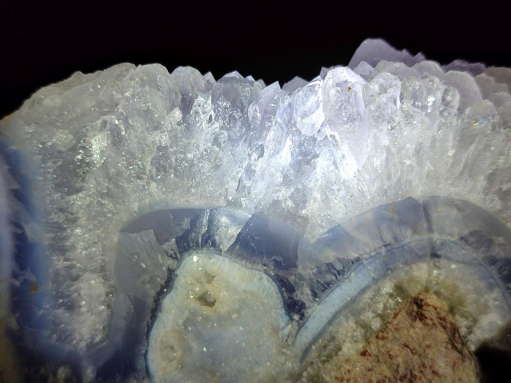 Natural Blue Lace Agate Specimens x 3 From Nsanje, Malawi - Toprock Gemstones and Minerals 