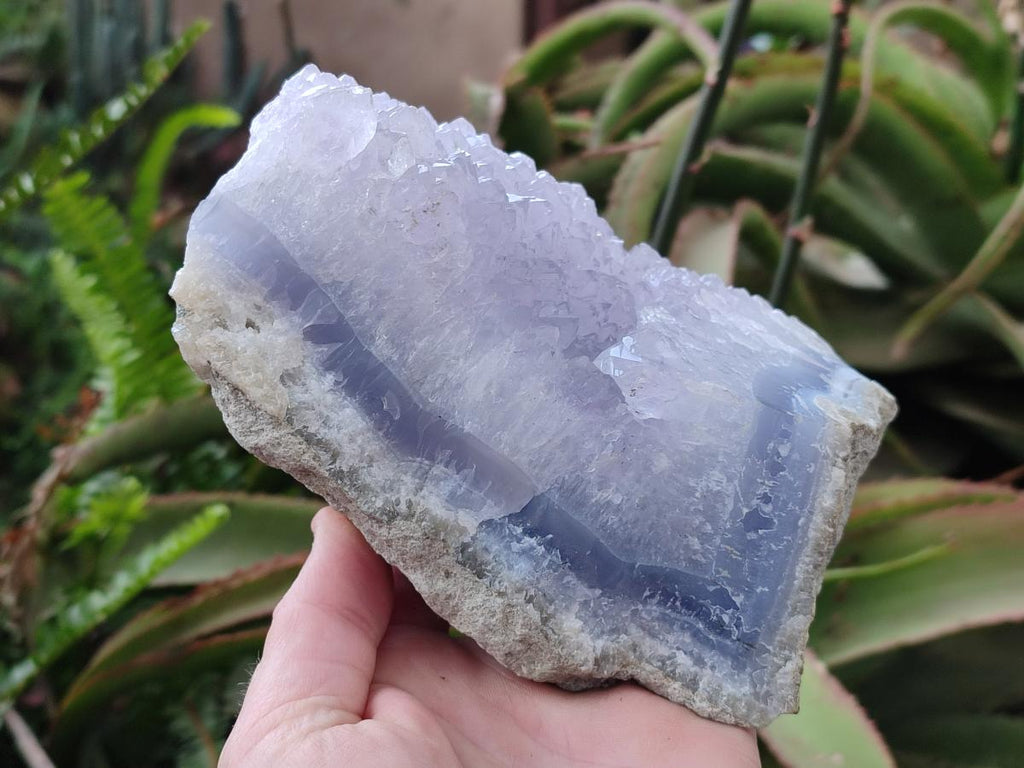 Natural Blue Lace Agate Specimens x 3 From Nsanje, Malawi - Toprock Gemstones and Minerals 