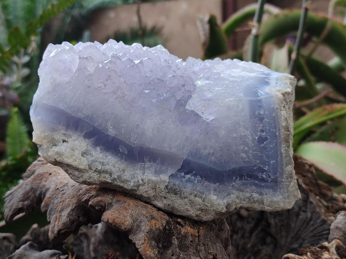 Natural Blue Lace Agate Specimens x 3 From Nsanje, Malawi - Toprock Gemstones and Minerals 