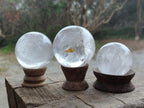 Polished Rock Crystal Balls x 6 From Amoron’i Mania, Madagascar - Toprock Gemstones and Minerals 