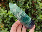 Polished Watermelon Fluorite Display Crystals x 3 From Uis, Namibia - Toprock Gemstones and Minerals 