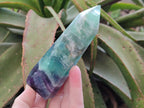 Polished Watermelon Fluorite Display Crystals x 3 From Uis, Namibia - Toprock Gemstones and Minerals 