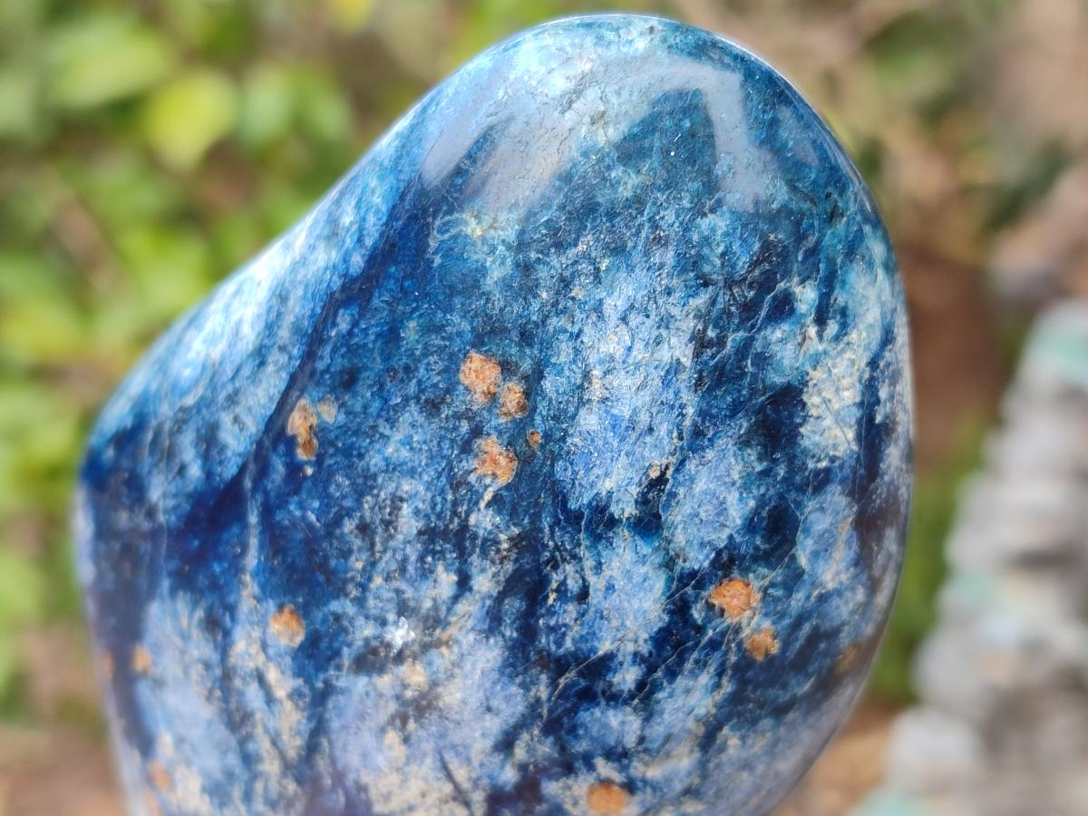 Polished Dumortierite Standing Display Pieces x 2 From Madagascar - Toprock Gemstones and Minerals 