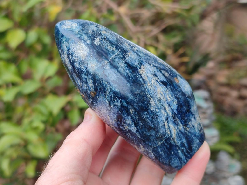 Polished Dumortierite Standing Display Pieces x 2 From Madagascar - Toprock Gemstones and Minerals 