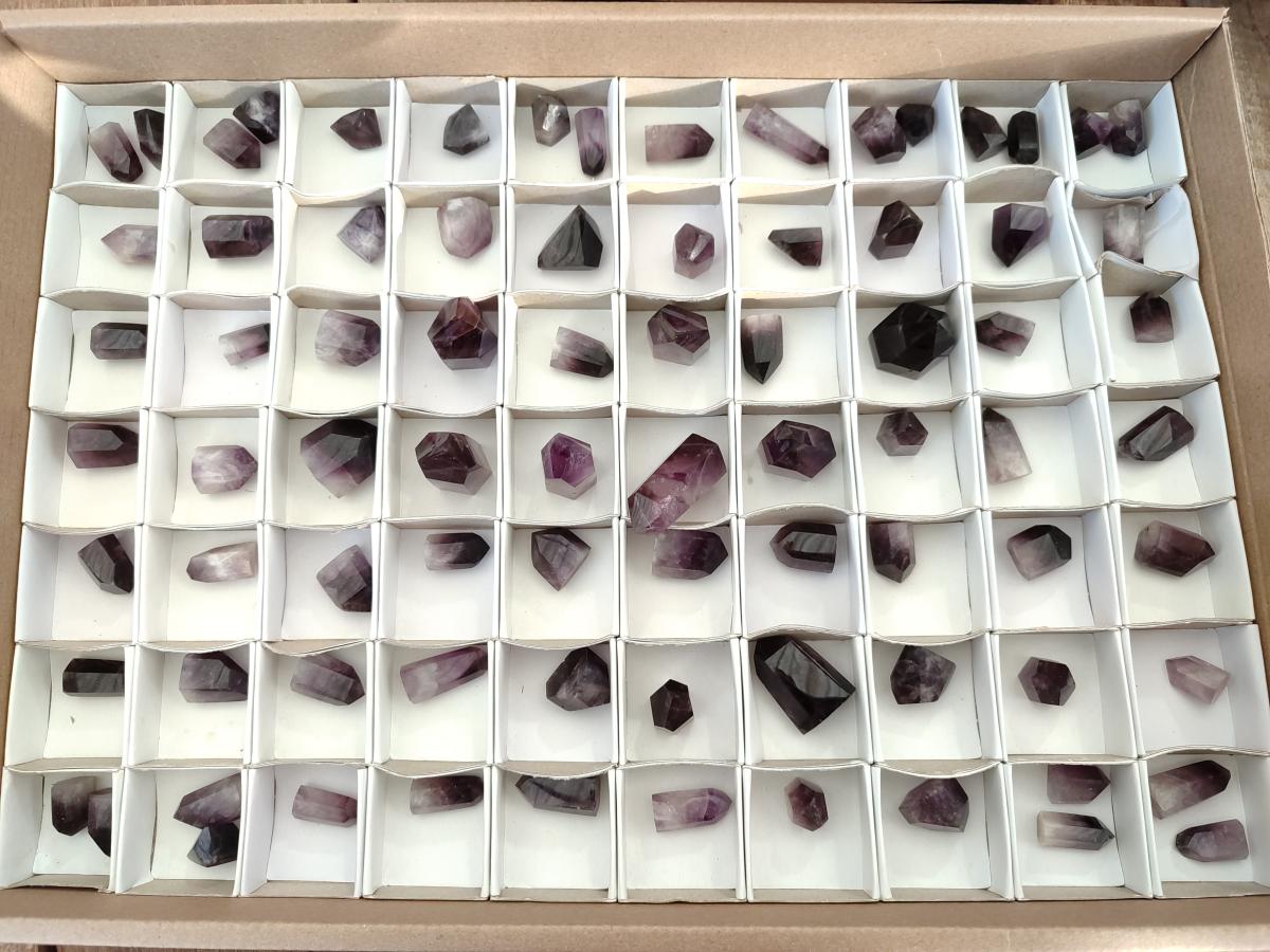 Polished Mini Amethyst Crystals x 79 From Akansobe, Madagascar