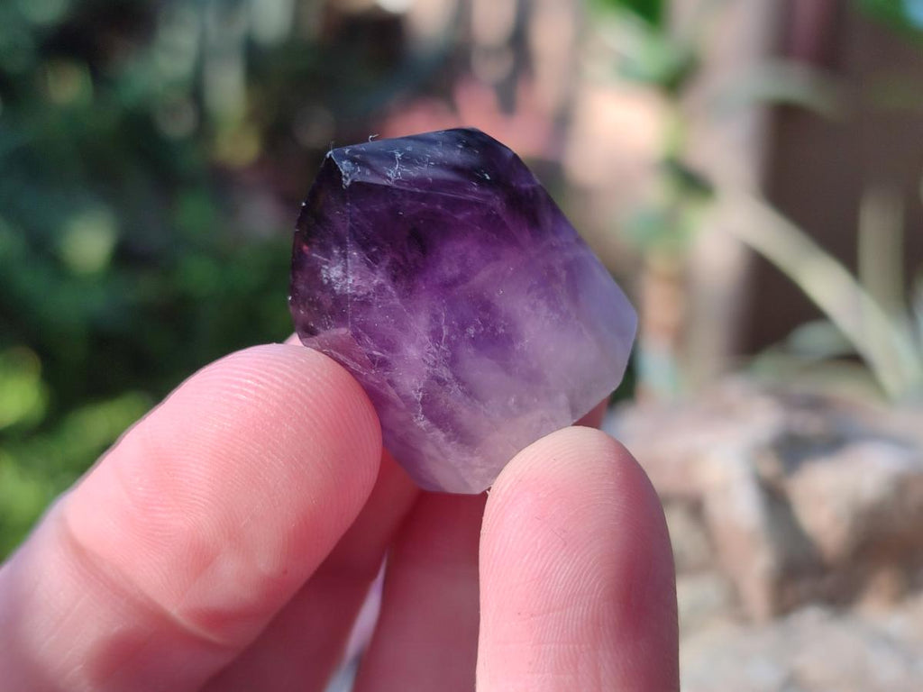Polished MIni Amethyst Crystals x 79 From Akansobe, Madagascar - Toprock Gemstones and Minerals 