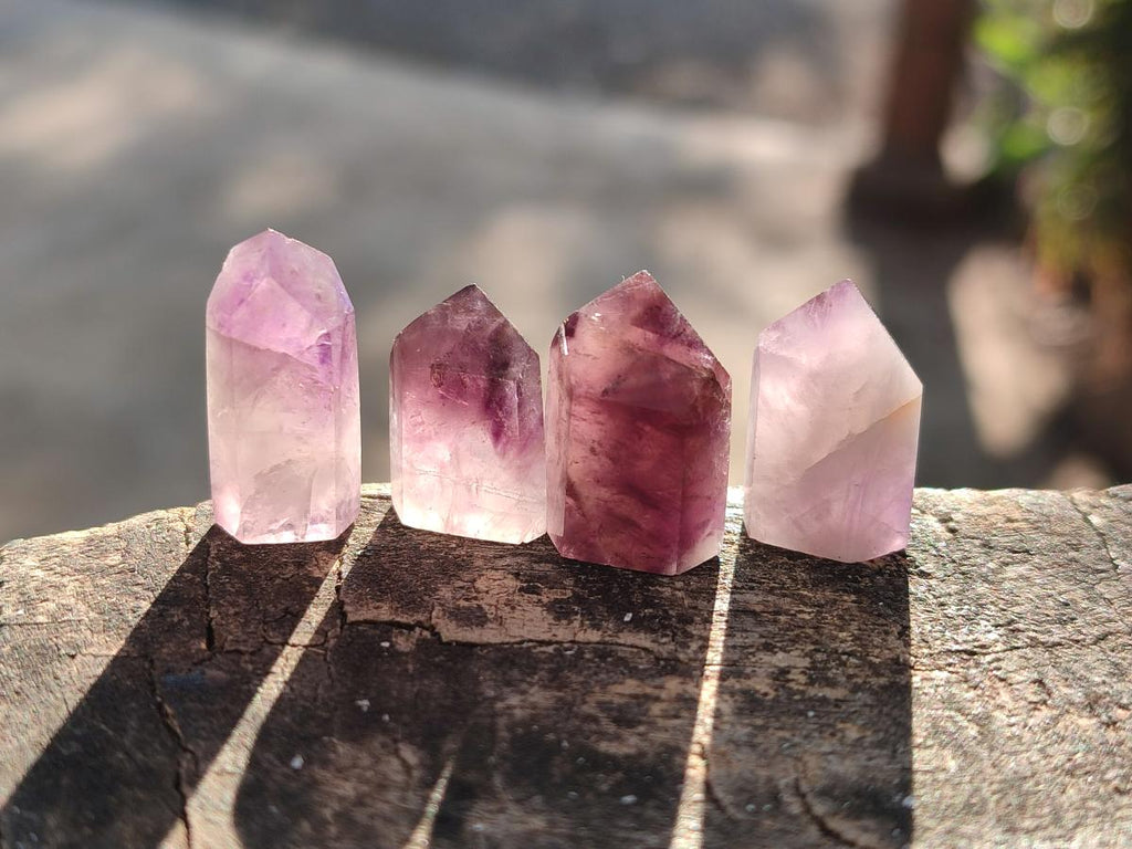 Polished MIni Amethyst Crystals x 79 From Akansobe, Madagascar - Toprock Gemstones and Minerals 