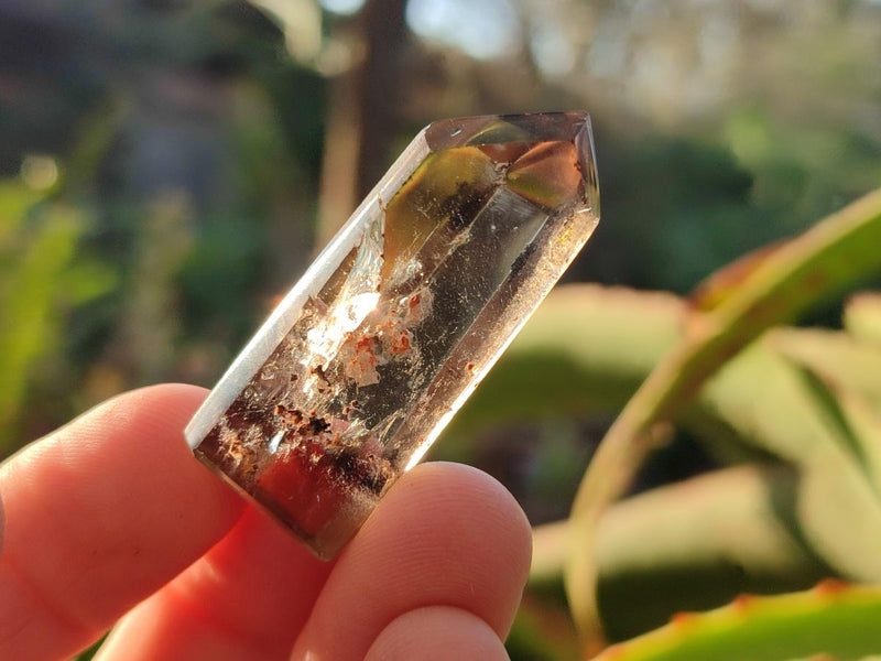 Polished Quartz Crystals with Inclusions x 70 From Madagascar - Toprock Gemstones and Minerals 