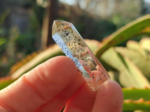 Polished Quartz Crystals with Inclusions x 70 From Madagascar - Toprock Gemstones and Minerals 