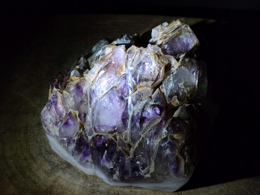 Polished XL Cascading Window Amethyst Cluster x 1 From Akansobe, Madagascar - Toprock Gemstones and Minerals 