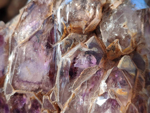 Polished XL Cascading Window Amethyst Cluster x 1 From Akansobe, Madagascar - Toprock Gemstones and Minerals 