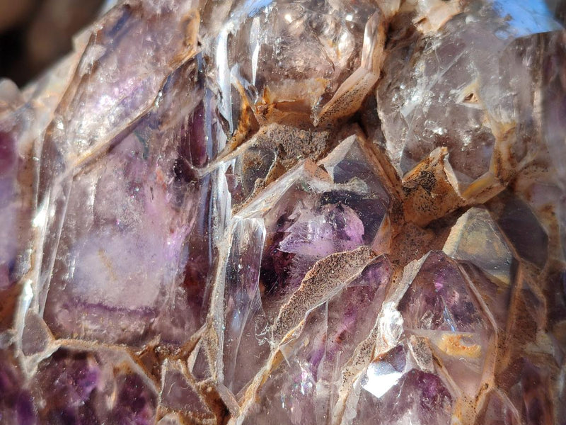 Polished XL Cascading Window Amethyst Cluster x 1 From Akansobe, Madagascar - Toprock Gemstones and Minerals 
