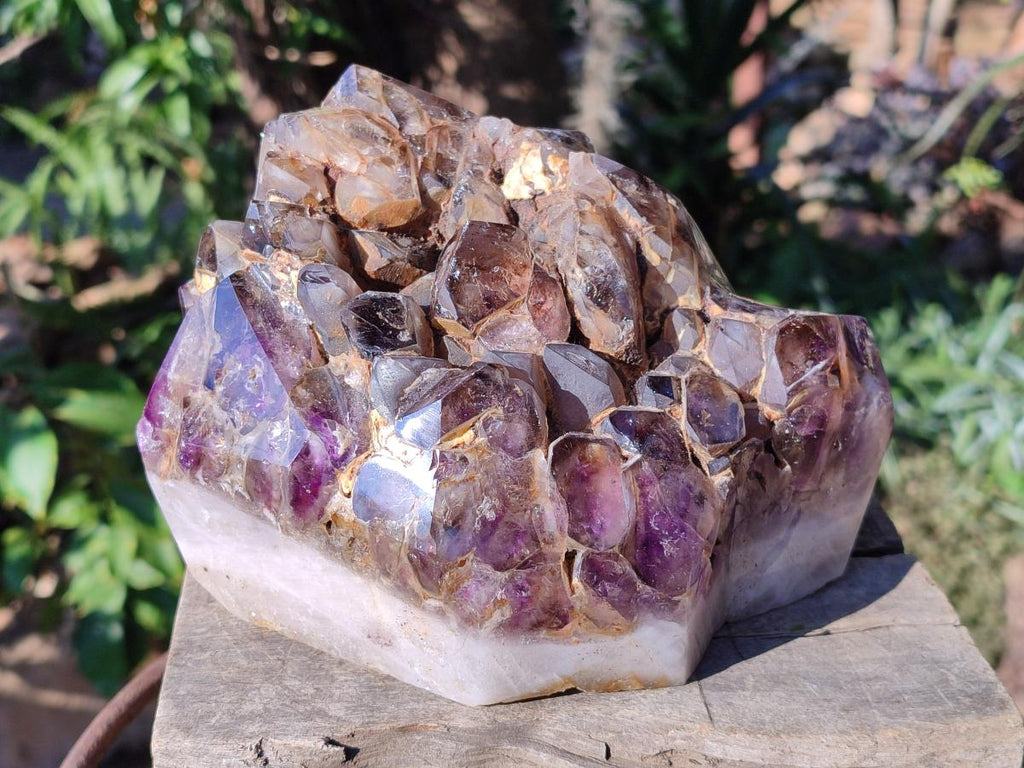 Polished XL Cascading Window Amethyst Cluster x 1 From Akansobe, Madagascar - Toprock Gemstones and Minerals 