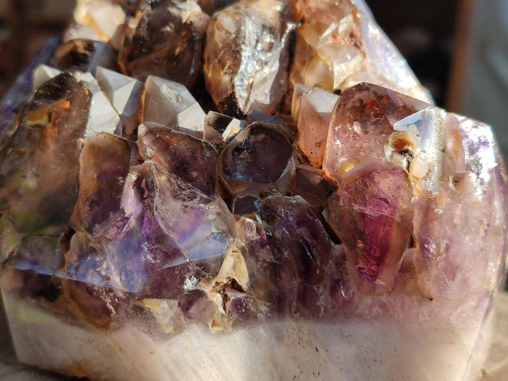 Polished XL Cascading Window Amethyst Cluster x 1 From Akansobe, Madagascar - Toprock Gemstones and Minerals 