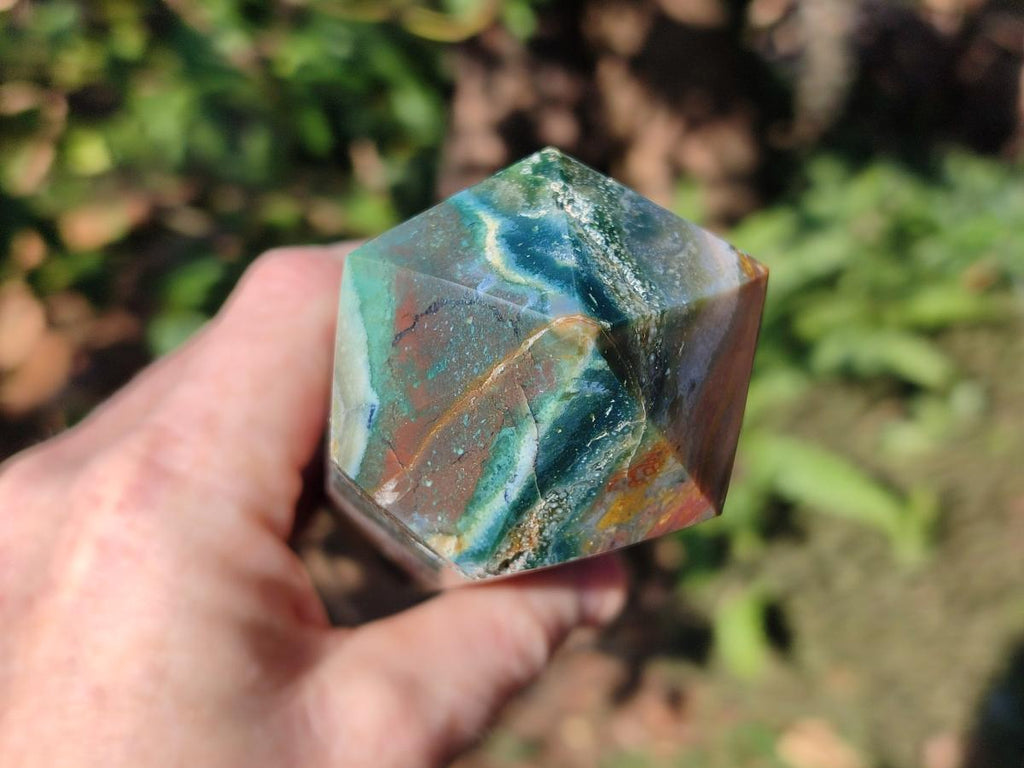 Polished Ocean Jasper Display Crystal and Tower x 2 From Northwest Coast, Madagascar - Toprock Gemstones and Minerals 