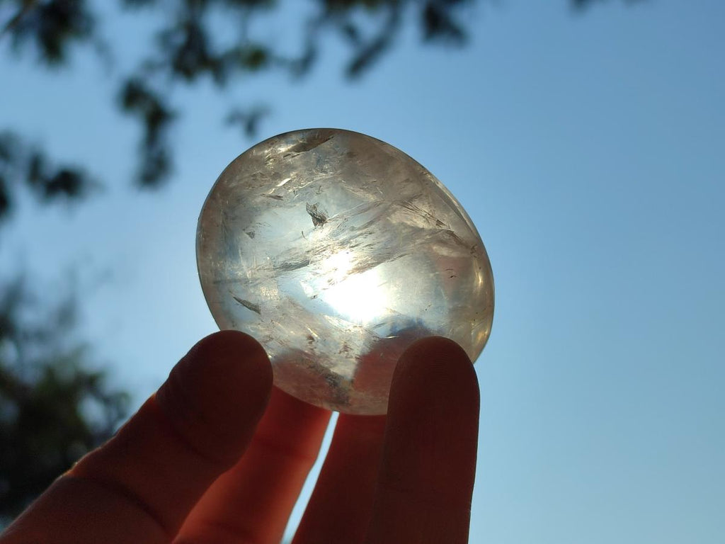 Polished Gemmy Rose Quartz Palm Stones x 20 From Madagascar - Toprock Gemstones and Minerals 