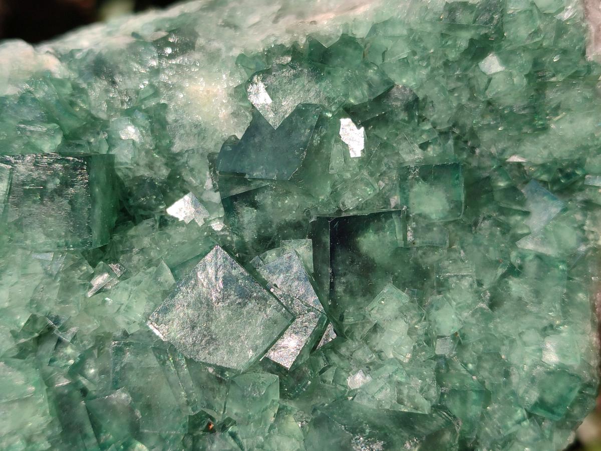 Natural Green Cubic Fluorite Specimens x 2 From Mandrosonoro, Madagascar - Toprock Gemstones and Minerals 