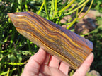 Polished Golden Tigers Eye Display Crystals x 3 From Prieska, South Africa - Toprock Gemstones and Minerals 