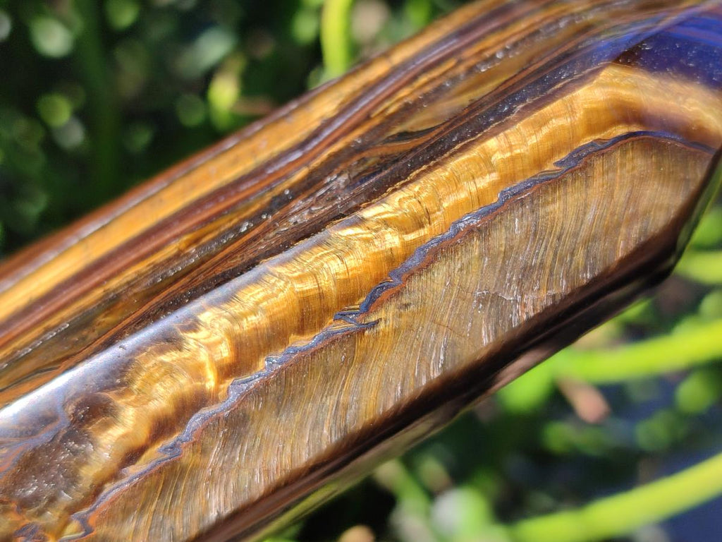 Polished Golden Tigers Eye Display Crystals x 3 From Prieska, South Africa - Toprock Gemstones and Minerals 